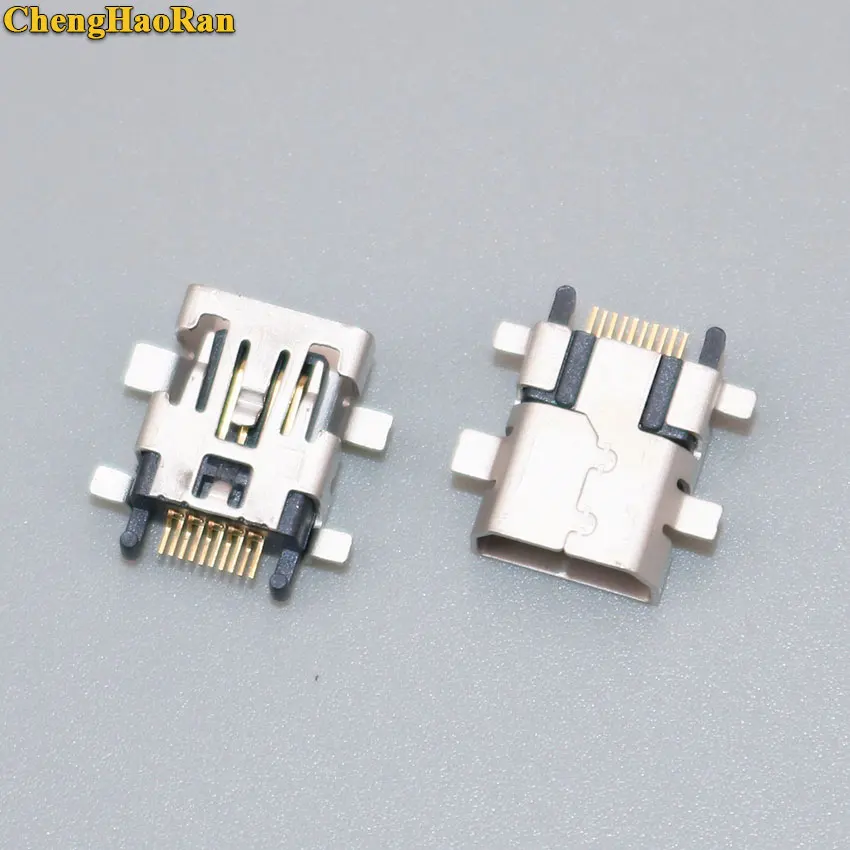 

ChengHaoRan 1-5 pcs Mini USB Jack Female Connector 10PIN 10P FOR HTC Charging Socket V3 Port