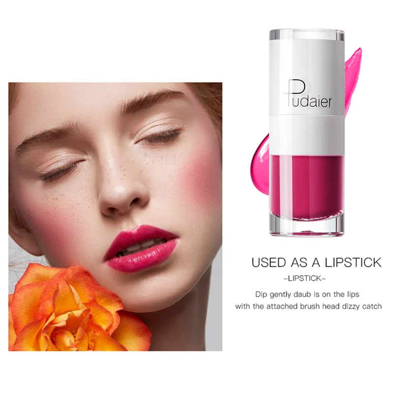 Dropship 1pcs 16Colors Lipstick White Bottle Matte Lip Gloss Lasting