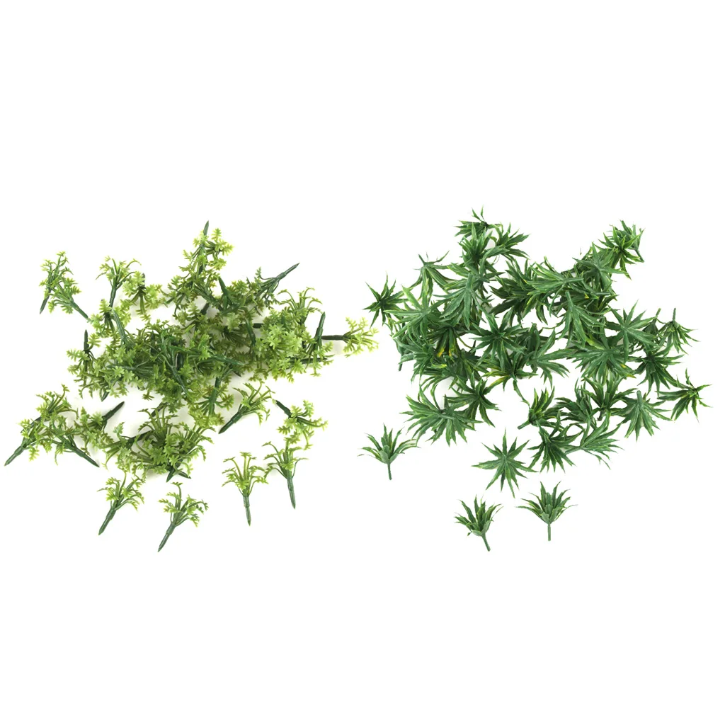 100Green Bushes Shrub HO N Z Architecture Model Railroad Scenery 1:42-1:200