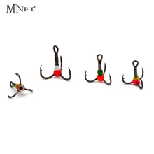 MNFT 6 шт. 6#8#10# зимний ледяной рыболовный тройной крючок трехкулачковый крючок из высокоуглеродистой стали рыболовные крючки кровяной корыто крюк снасти инструменты