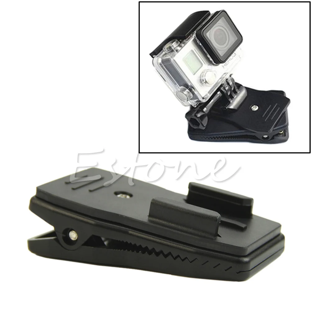 

360degree Rotary Hat Backpack Clip Clamp Quick Release Mount For GoPro Hero 3+ 3 2