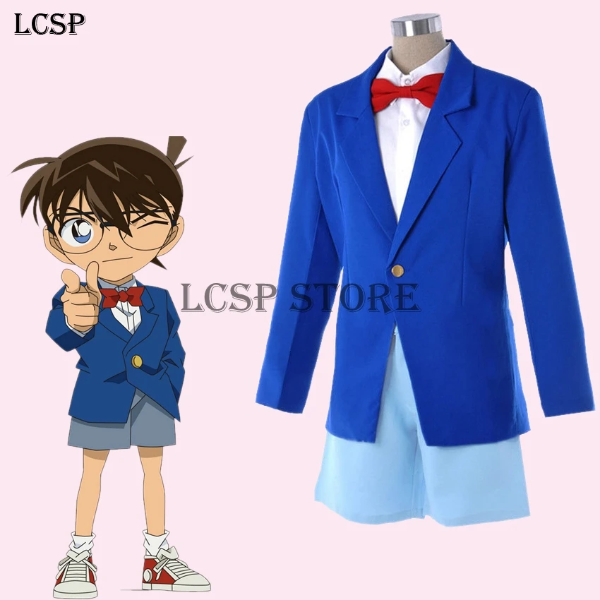 Lcsp Detective Conan Case Closed Conan Edogawa Cosplay Costume Japanese Anime Adult School Uniform Suit Outfit Clothes Cosplay Costume Case Closedjapanese Anime Costumes Aliexpress