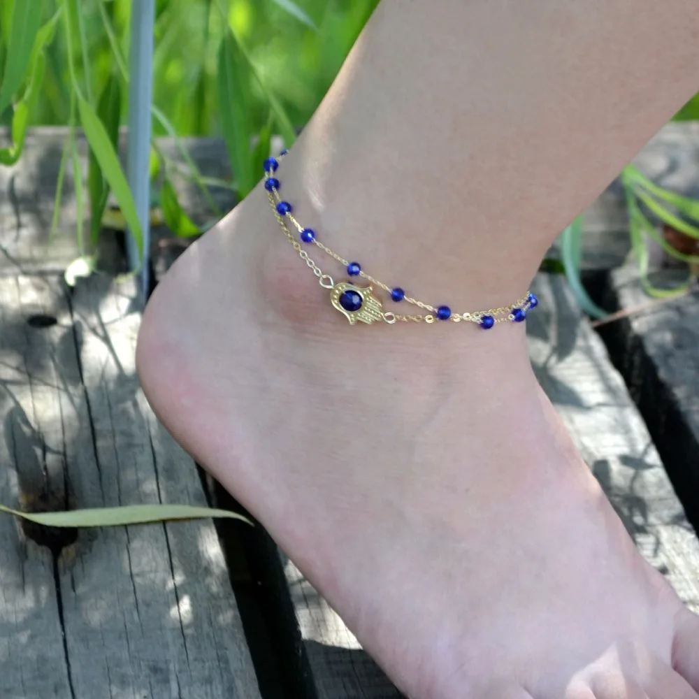 New arrival foot bracelet women anklet gold chain ankle fatima hand