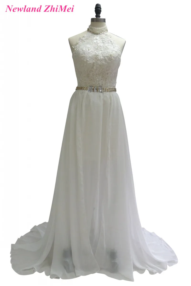 Charming A Line font b Bridal b font font b Gown b font Vintage High Neck