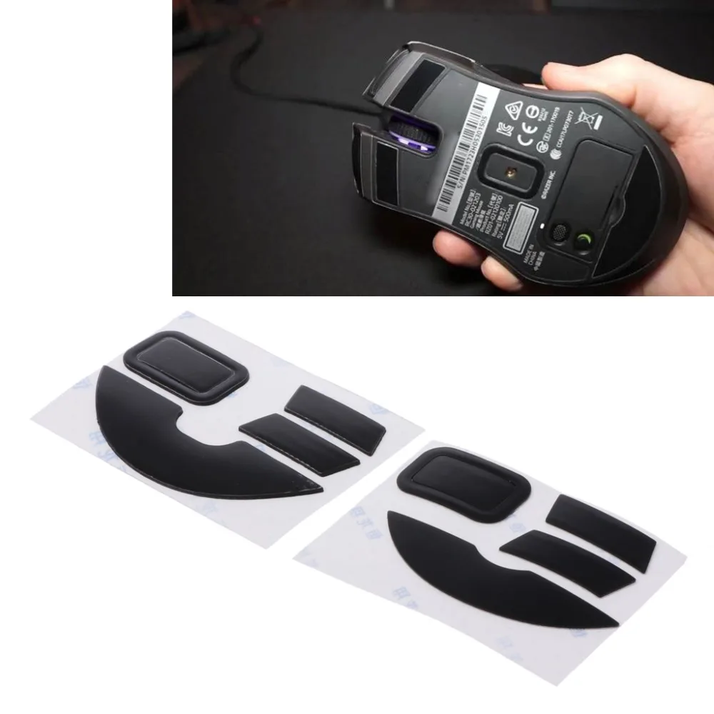 

2 Sets 0.6mm Teflon Mouse Skates Mouse Stickers Pad for ASUS GX1000 Gaming Mouse For Razer Ouroboros Abyssus 2014 Series Mise