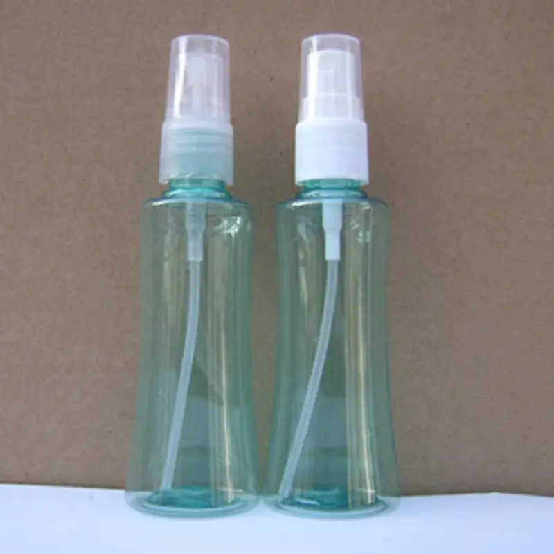 20pcs 60ml Clear Green Empty Recycled Spray Bottle PET Perfume Lotion