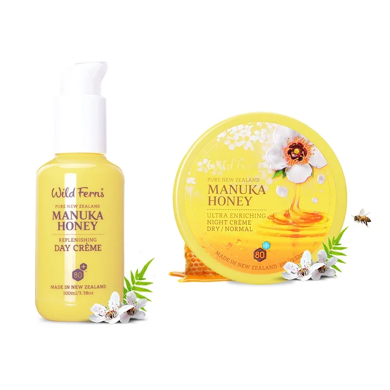 NewZealand Parrs Manuka Honey дневной и ночной крем для ухода за кожей лица набор отбеливающий