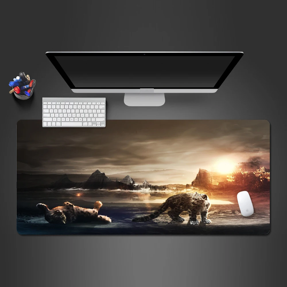 

Cute Leopard Animal Mouse Pad High Quality Humanities Background Game Mouse Pad New Hanging Screen Desktop Game Mouse Mats