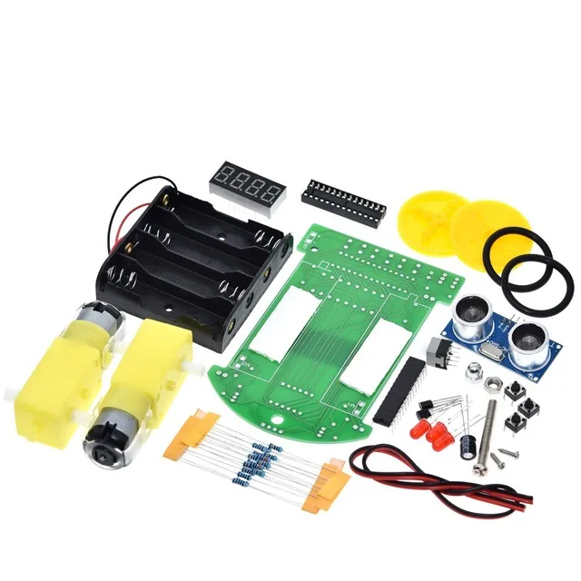 D2-4 Ranging Car Carts DIY Kit Ultrasonic Module Intelligent Ranging Car Kit for Arduino - Image 6