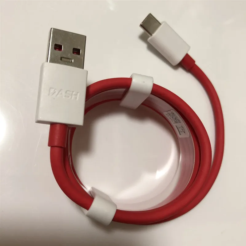 

Original 100cm red Oneplus 6T charger Cable 4A usb Type C Dash Charger cable For Oneplus 6 5 5t 3t 3 one plus mobile phone