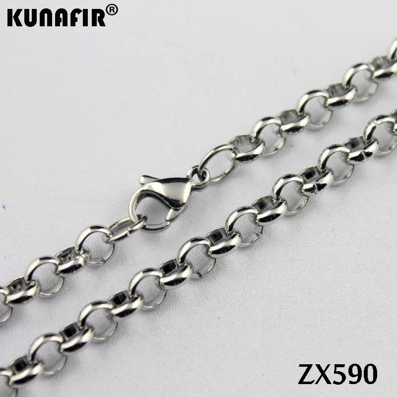 Ожерелье из нержавеющей стали 316L с круглыми звеньями 16 38 дюймов 6 мм 200 шт.|necklace