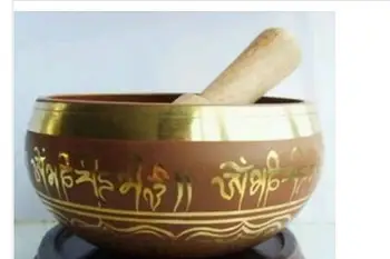 

Rare Superb Tibetan OM Ring Gong YOGA Singing Bowl wholesale factory Arts outlets