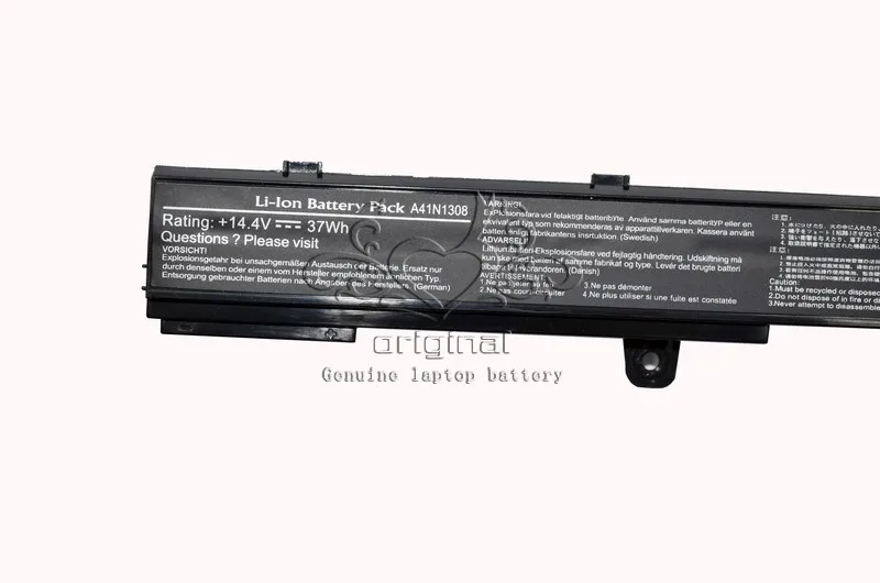 JIGU A31N1319 A41N1308 Оригинальный аккумулятор для ноутбука ASUS X451 X451C X451CA X551 X551C X551CA D550M D550MA