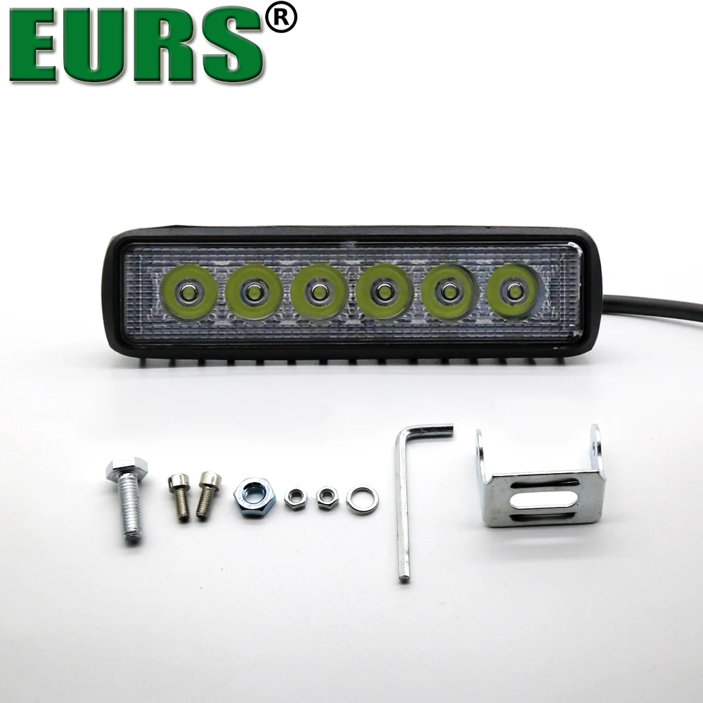 EURS Led Lights Bar for Truck 18W Working Light Extremely Bright