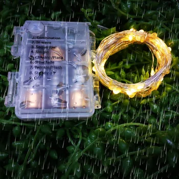 

2M 3M 5M 10M 100 LED String Lights LED Fairy Lights Battery LED Christmas Halloween Lights Outdoor / Indoor Decoration
