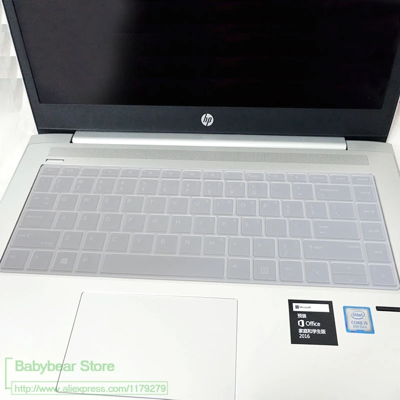 Для hp ProBook x360 440 G1 1" /440 G5 14"/G6 1" /445 G6 14"/640 G4 1" h чехол для клавиатуры ноутбука Защитная крышка - Цвет: clear