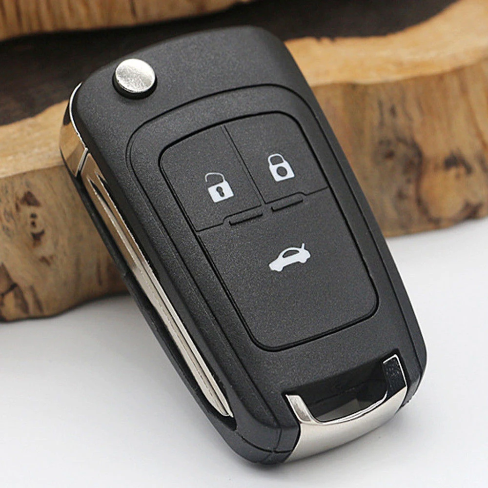 Car Key Shell 3 Button Replacement Flip Folding Remote For Chevrolet Cruze