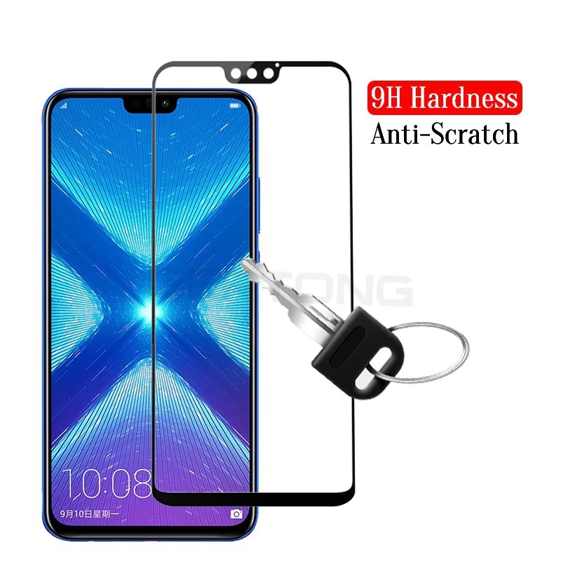

GerTong 9H Screen Protector Tempered Glass For Huawei Honor 8X 2.5D Premium Full Cover Protective Glass For Honor 8X Glass Film