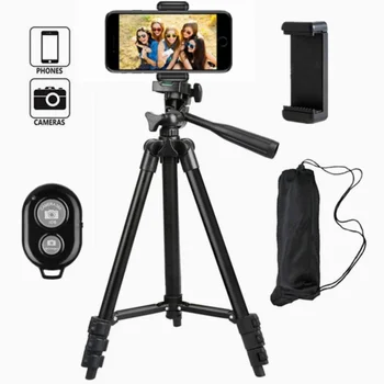 

3in1 1set Camera Tripod Stand with Rocker Arm for Canon Nikon Sony DSLR Camera Camcorder tripod Bluetooth Remote Shutter Contro