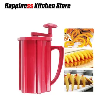 

Multi-functional Potato Spiral Cutter Shredders Potato Tower Tornado Twisted Slicer Manual Vegetable Fruit Tools Food Processors