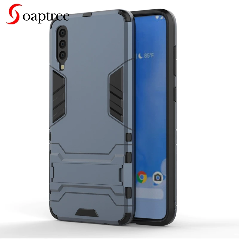 

Soaptree Case For Samsung Galaxy A70 Case Anti-knock Silicon TPU + PC Robot Armor Cover For Samsung A70 A 70 Covers