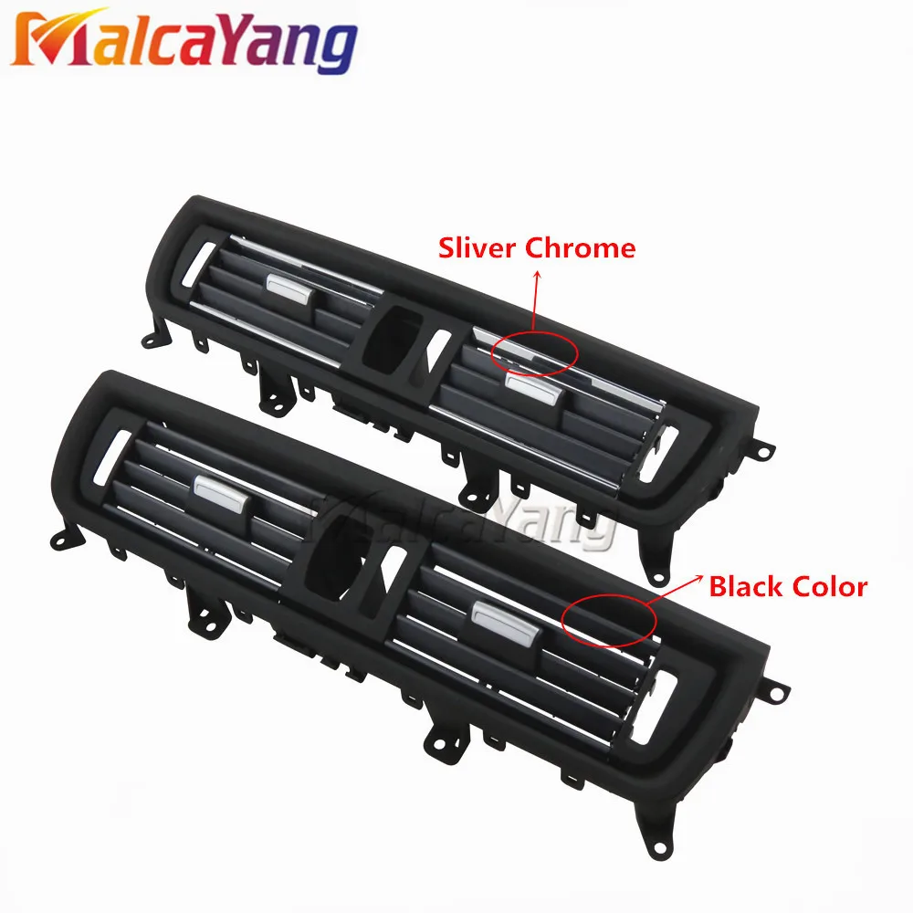 

2 Styles Front Console Grill Dash AC Air Conditioner Vent For BMW F10 F11 F18 520i 523i 525i 528i 535i .