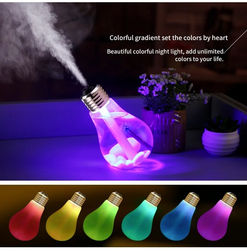  KBAYBO USB Ultrasonic Humidifier Home Office Mini Aroma Diffuser LED Night Light Aromatherapy Mist 