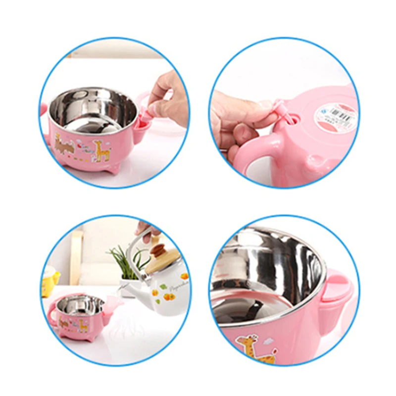 Детская теплоизоляционная чаша для горячей воды сохраняющая тепло посуда