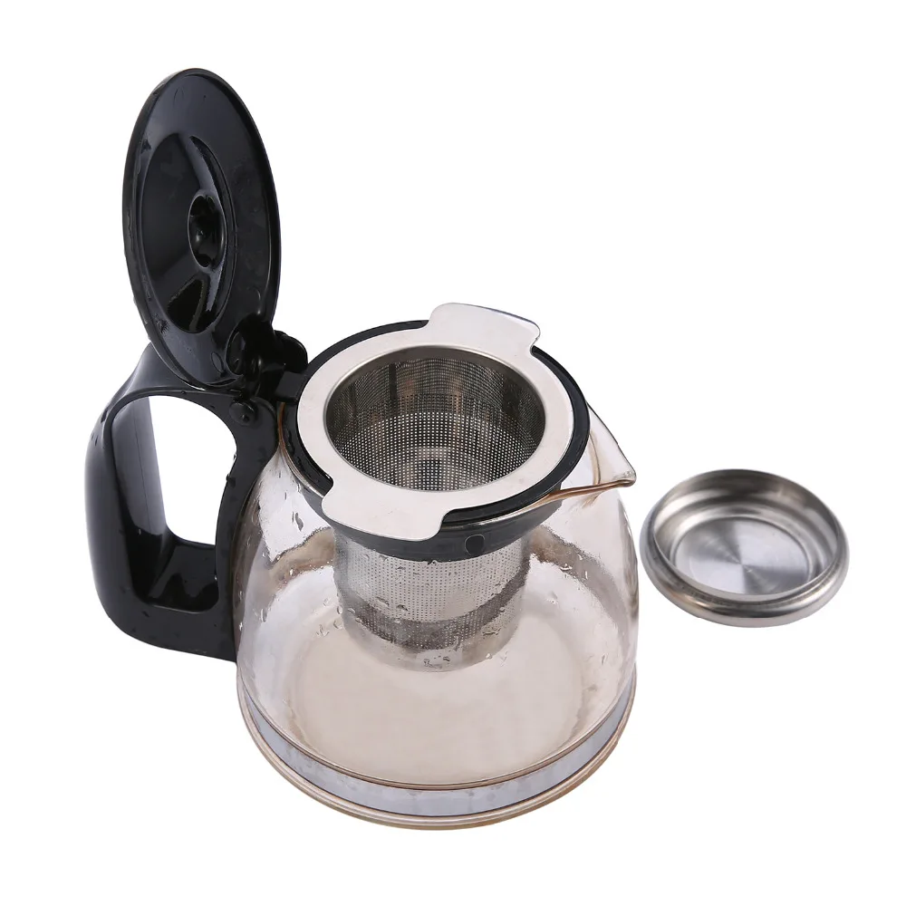 Pawaca многоразовая нержавеющая сталь чайная корзинка для заварки с крышкой 2 ручки Чайный фильтр чайник-кофейник фильтр для листьев
