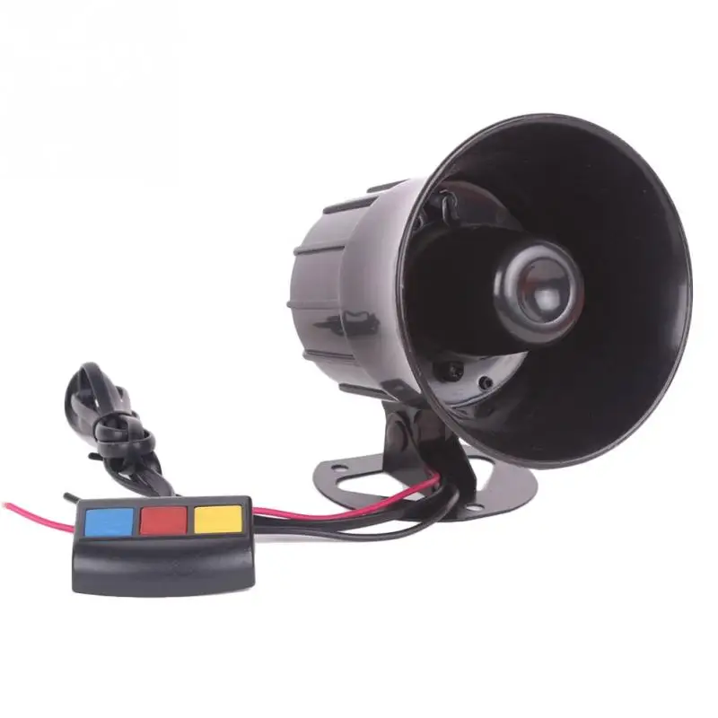 215*115*12.8mm 12V Black 110db 348g Loud Horn Amplifier for Car Auto