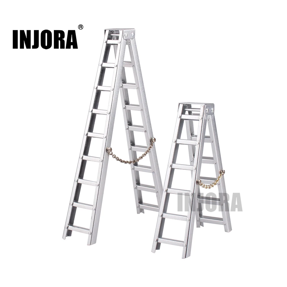 

INJORA 100MM 150MM Aluminum Mini Ladder for 1:10 RC Rock Crawler Axial SCX10 90046 D90 D110 TAMIYA CC01 Traxxas TRX-4