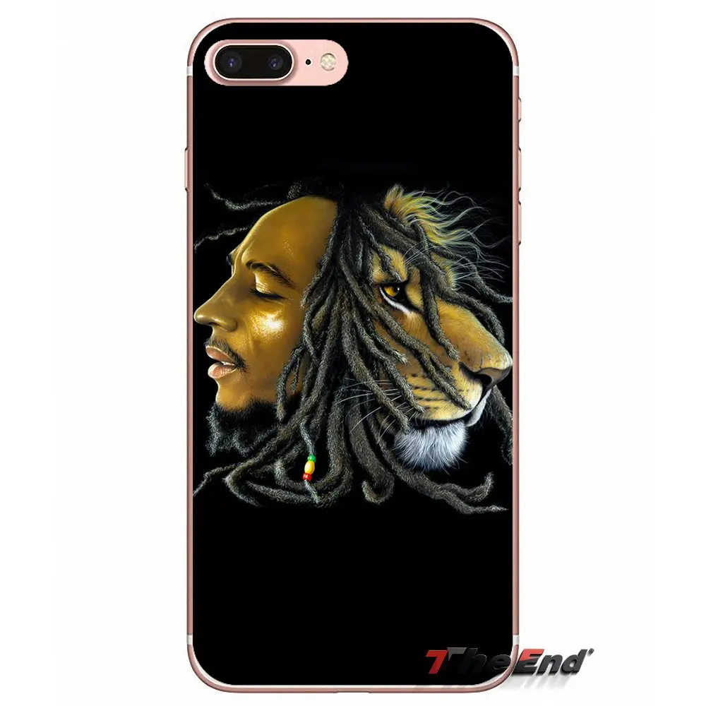 Силиконовый чехол для Apple iPhone X 4 4S 5 5S SE 5C 6 6S 7 8 Plus 6Plus 7plus 8plus Fundas Coque bob marley rasta lion reggae - Цвет: images 8