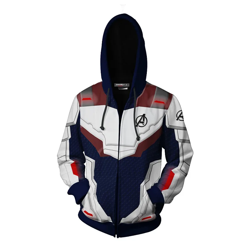 

Marvel The Avengers 4 Endgame Quantum Realm Cosplay Costume Hoodies Sweatshirt Advanced Tech Coats Costumes superhero Jacket