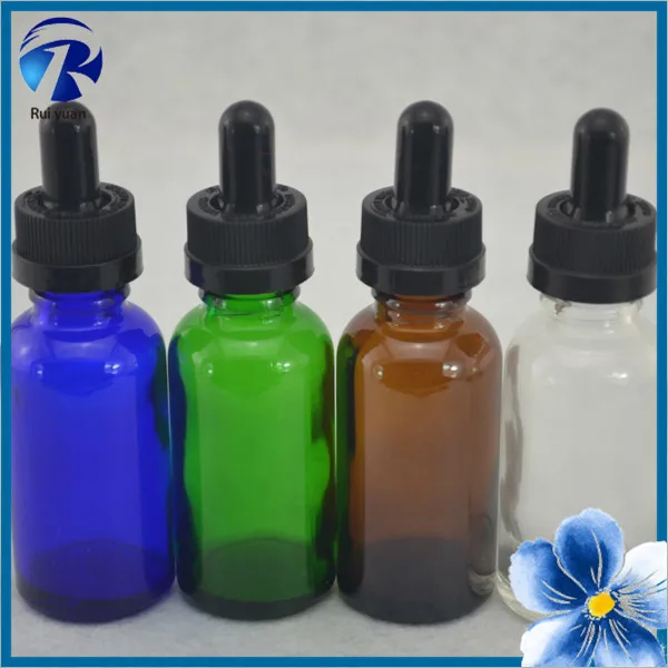 Wholesale E Juice Bottles, 100pcs/lot Amber 30ml Boston Round Glass