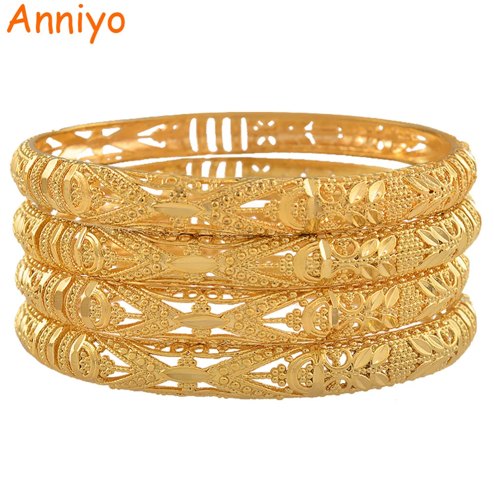 Anniyo 4 шт./лот Эфиопский браслет для женщин в Дубае Свадебные роскошный