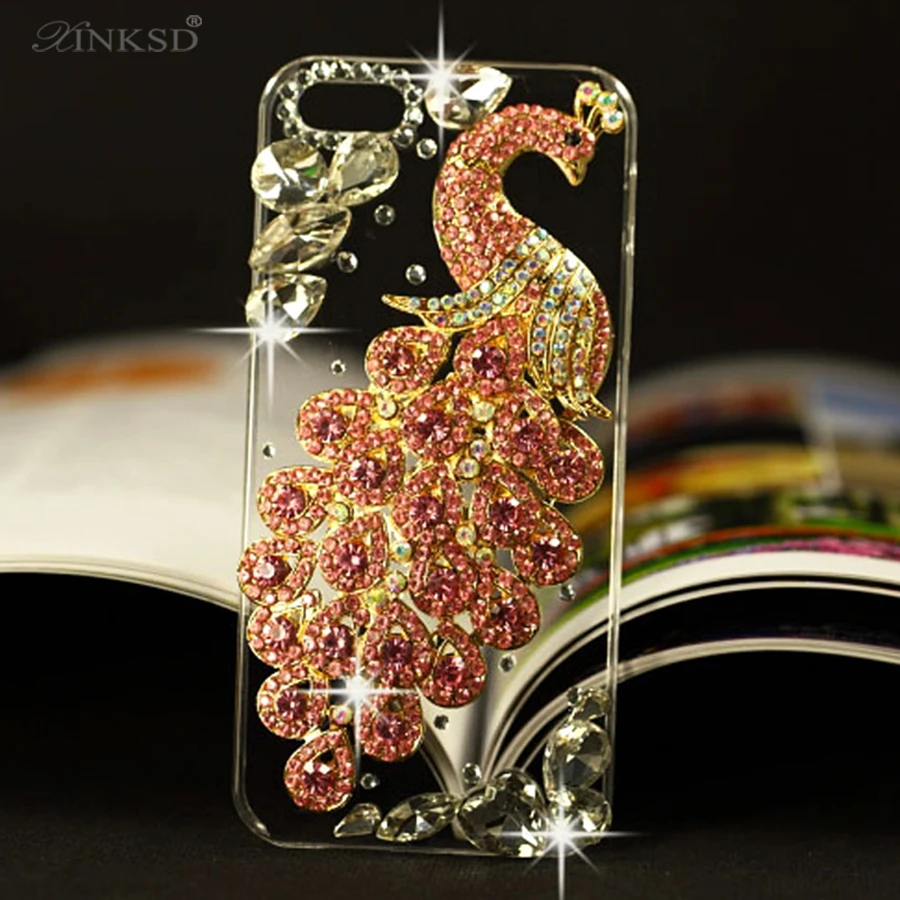 Beautiful Peacock Diamond Rhinestone Crystal Back case