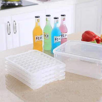

4 layer big ice transparent square lattice ice mould 29*22*10cm Free shipping
