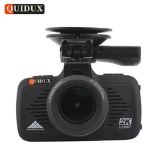 QUIDUX 2K Full HD 1296P CAR Video Camera Recorder GPS Logger LDWS Ambarella A7 Car DVRs Overspeed Reminding Night Vision Dashcam