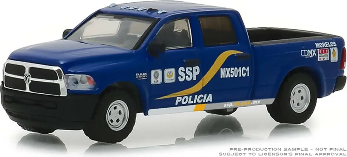 GreenLight 1:64 2017 Ram 2500 пикап-грузовик игрушечный автомобиль из сплава игрушки для