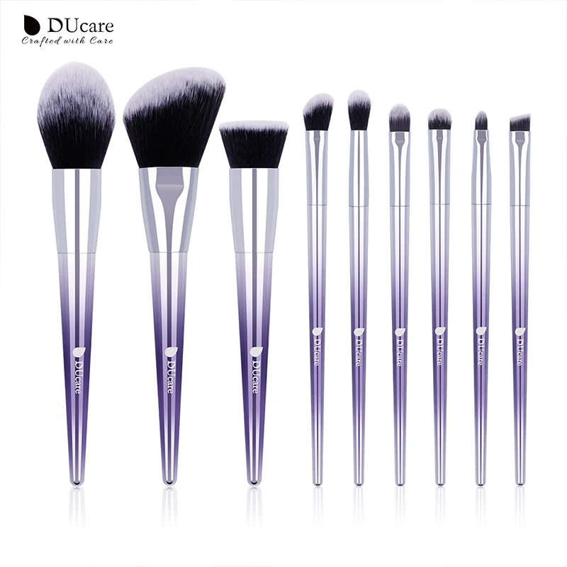 DUcare 17 فرش مساحيق تجميل مجموعة استحى جفن الحاجب الشفاه مسحوق فرشاة تجميل كريم الأساس أساسيات الجمال أدوات التجميل