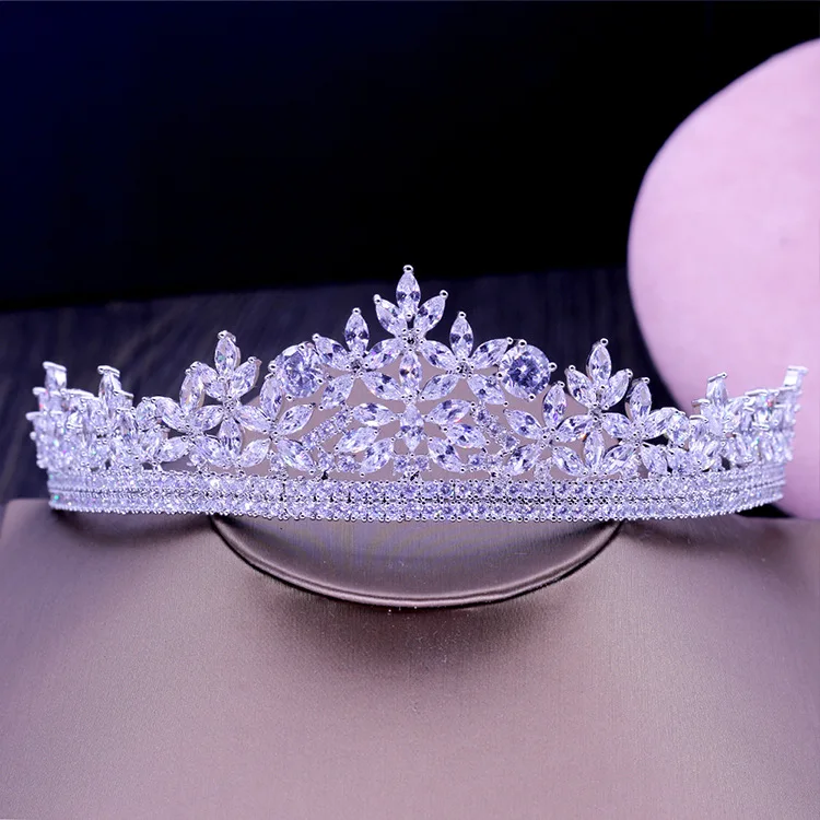 

Кристаллы SLBRIDAL стразы из медного сплава с фианитами свадебная тиара с фианитами для невесты королевы принцессы корона для конкурса вечерние НКИ подружки невесты