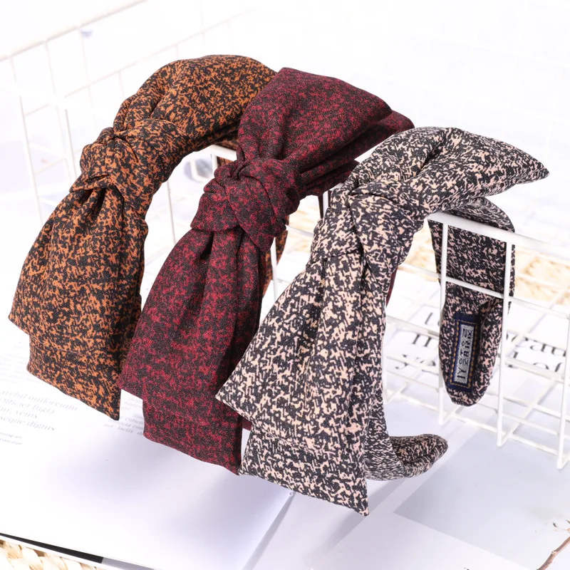 

Leopard Print Accessories Adult Korean Face Wash Headband Fashion Haar Accessoires Wide Cute Thick Fashion Beach Accessories