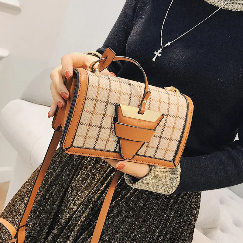Womens Tote Leather Casual Womens Bag Shoulder Bag Flip Bag Wide Shoulder Strap