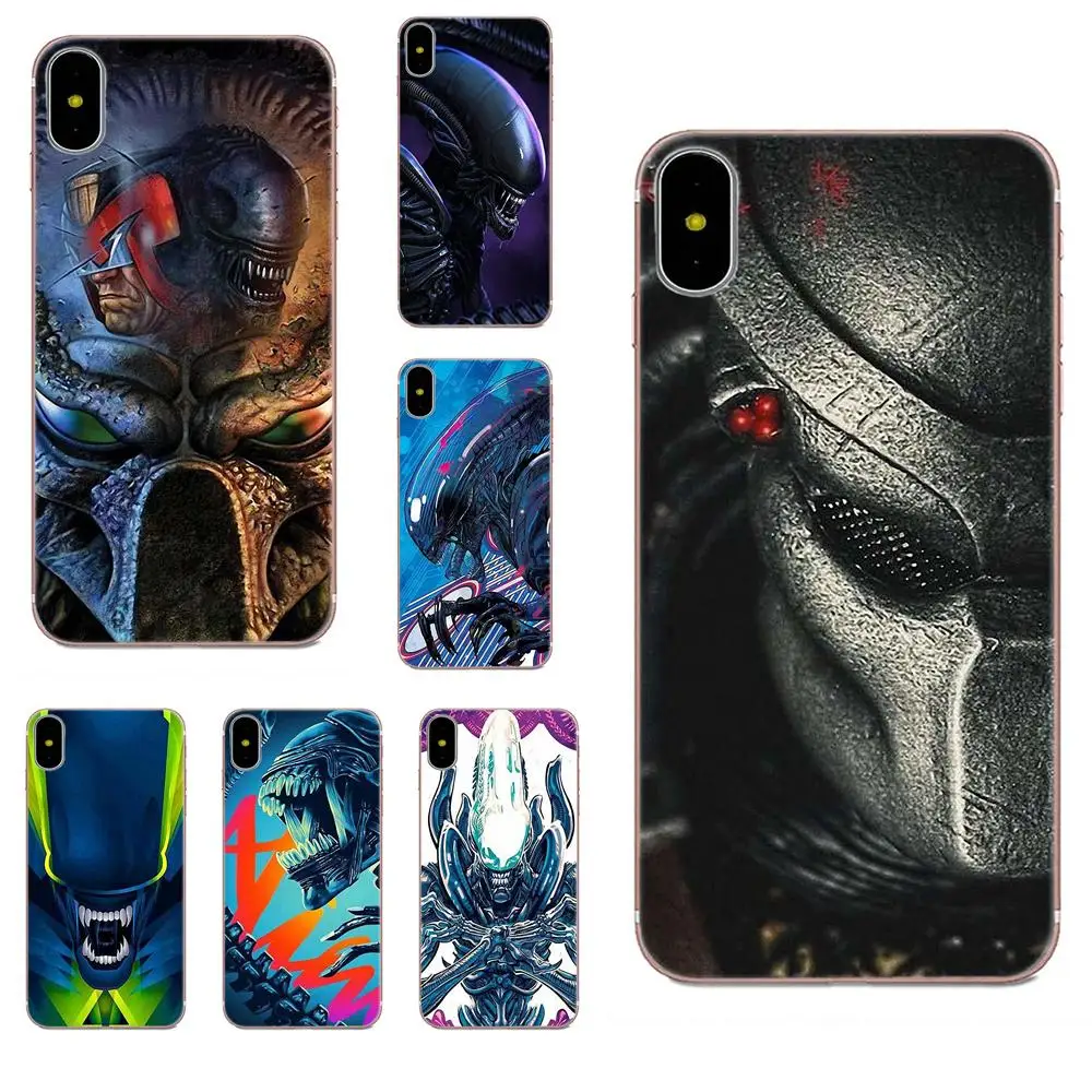 Чехол для Xiaomi Redmi Mi Note 7 8 9 SE Pro Lite Go Play с модным дизайном аниме Alien vs
