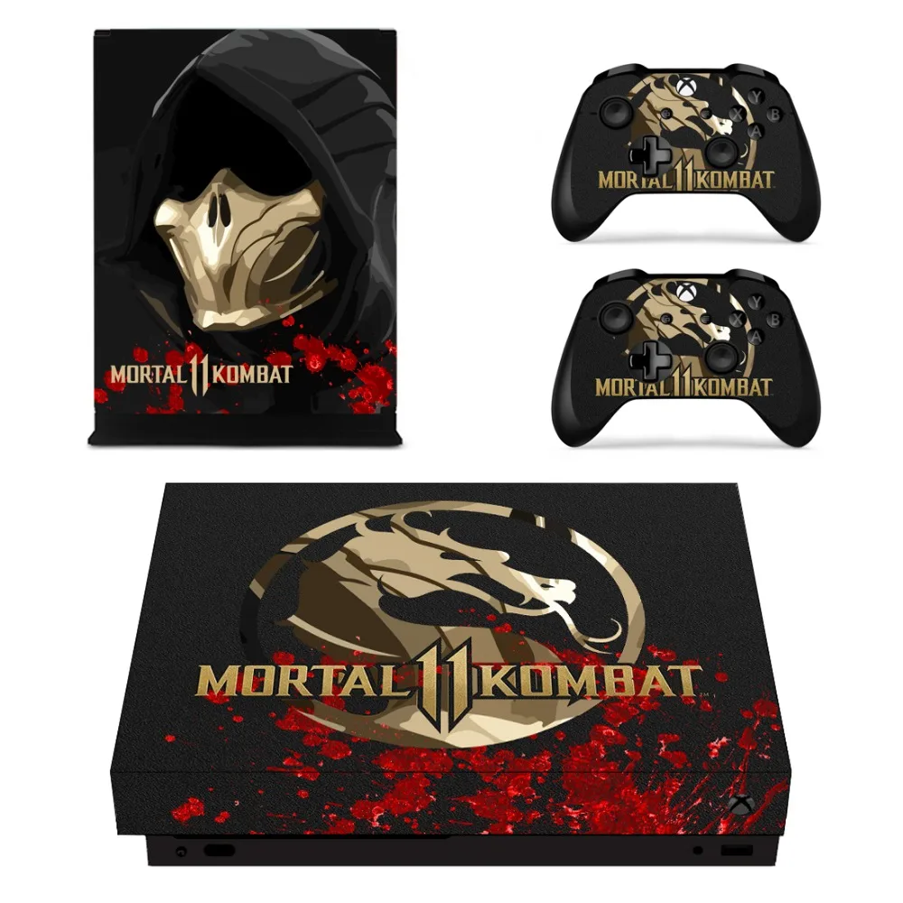 Наклейка для игровой приставки Mortal Kombat 11 наклейка Microsoft Xbox One X консоль и