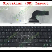 Новинка Клавиатура для ноутбука ASUS G60 K52 G51 G53 N61 U50 X61 G60J G60V G60JX G60VX черный с рамкой Черный Словацкий SK-V111462Ak1