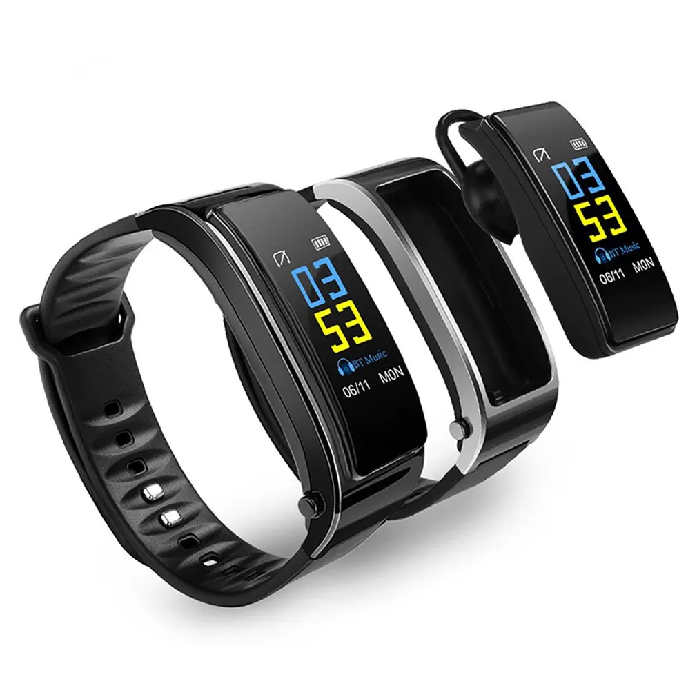 

Bluetooth earphone Talk Smart Sports Bracelet ECG Heart Rate Measurement Pedometer Multi-Functional Bracelet Y3 Plus