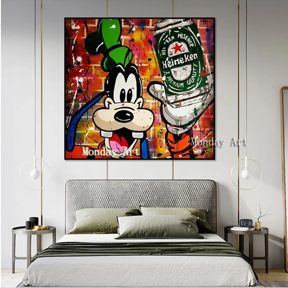 hand-painted-pop-art-alec-carton-on-canvas-painting-good-for-bar-decoration