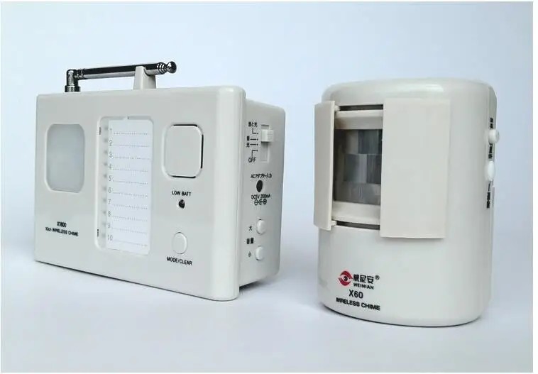 

WIRELESS Motion ACTIVATED PIR Sensor DOOR BELL Cordless Shop Visitor Alert