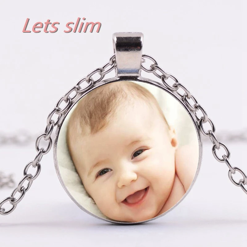 

Handmade Personality Photo Family Photo Baby Child Dad Mom Brothers Sisters Grandparents Necklace Handmade Private Customized